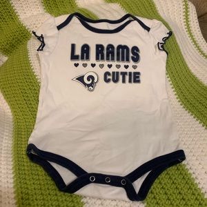 NFL LA Rams baby onesie